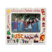 USC Trojans Julia Gash Holiday Distressed Wood Frame